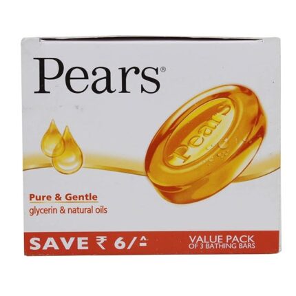 Pears Pure & Gentle Soap Bar, With Glycerine Pure & Gentle For Golden Glow125g
