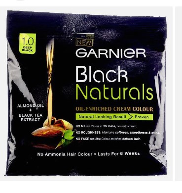 Garnier Black Naturals Hair Colour, 20 Ml + 20GM