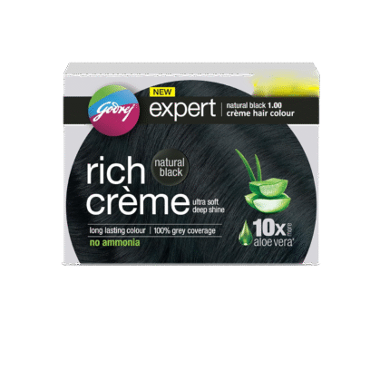 Godrej Export Rich Creme Natural Black Cream Hair Dye 20ml( Sachet )