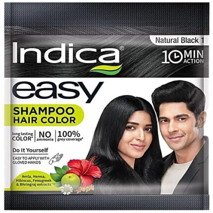 Indica Easy Hair Color Natural Black 18ML