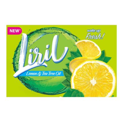 Liril Lemon & Tea Tree Oil Soap, Made from 100% Vegetable Oils, 75g + 25gm Extra
