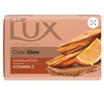Lux Advanced Clear Glow Sandalwood Vitamin C Soap,100g