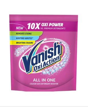 Vanish Oxi Action All In One Stain Remover Detergent Powder,30gm MRP-15 ( Set of 5 pkts)